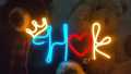 Customizable Neon Name Light Signboard - 4 Character Font, Studio, Home, Restaurant Lighting Enhancer. 