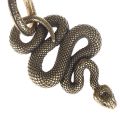 【2023NEW】Brass Snake Key Ring Boa Key Chain Outdoor Small Accessories DIY White Snake Car Hanging Keychain. 