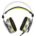 EKSA E800 7.1 Surround Gaming Headset Metal Frame Soft Protein Memory Foam 3D Bass Wired Headphones with Noise Canceling Mic,  Aluminum Frame Rubberized Cable Compatible with PS4, PS5 Controller, Xbox One, PC, Computer. 