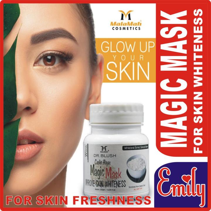 Magic Pore Mask MALAMAH DR BLUSH CAOLIN ALGAE MAGIC MASK FOR IMPROVE FACE FRESHNESS ...