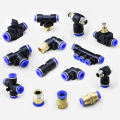 Compressor Pipe Fittings (All Types Available) Pneumatic Fitting Hose Connector Tube Plastic Joint Compressor Push-in Quick Release Pipe. 
