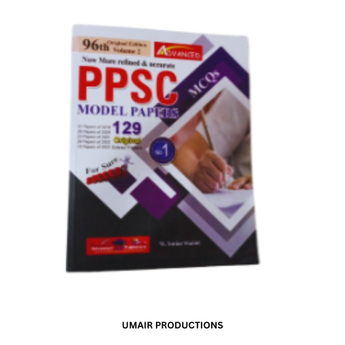 Latest Advanced PPSC Model Papers MCQs Book 96TH EDITION by M IMTIAZ SHAHID WITH 125 SOLVED PAPERS; MCQ'S UP