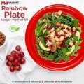 "Colorful Rainbow Plate Set - Large 3-Piece Pack in Vibrant Colors - Maximize Your Dining Experience!". 