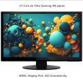 Planar 27 inch 2k (2k display works on DP and DVI port only), PXL2780MW 27" 16:9 WQHD IPS Monitor (HDMI, DP, DVI Connectivity).Abroad used stock fresh condition ,Stand may vary.. 