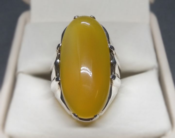 Natural%20Mens%20Zard%20Aqeeq%20Ring%20Kaptaan%20Ring%20Sterling%20Silver%20925%20Imran%20Khan%20Yellow%20Aqeeq%20Ring%20Yellow%20Carnelian%20Ring%20Handmade%20Yellow%20Agate%20Ring%20Chandi%20Ring%20Netural%20Gemstone%20for%20Mens%20-%20Image%204