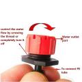 500pc 8Holes Red Adjustable Flow Dripper Micro Nozzle Dripper Emitter Drip Irrigation Sprinkler Nozzle Garden Watering. 