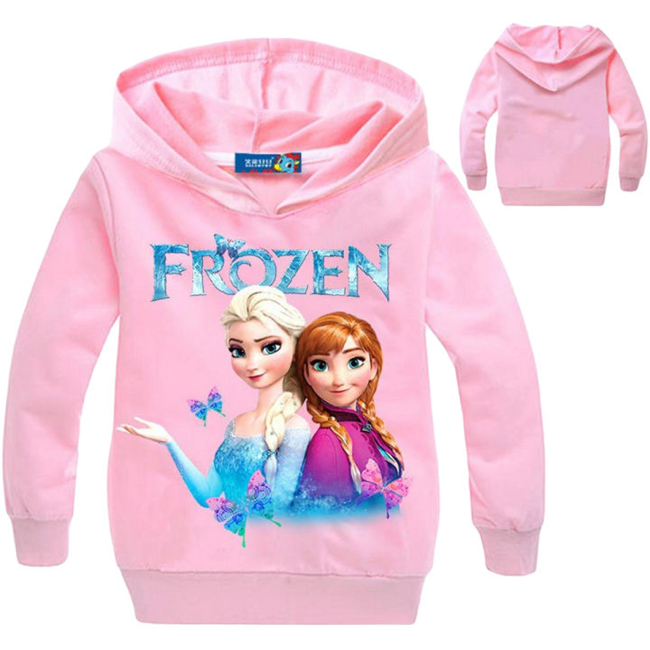 【BestGO】Cartoon Hoody Frozen Pattern Children Top