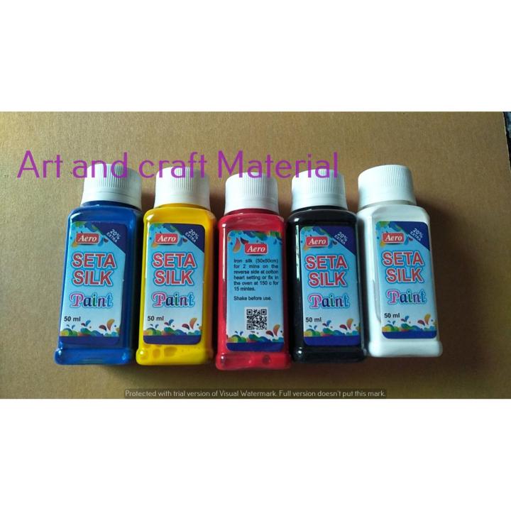 Pack Of 5 Seta Silk Colors/Paints For Art Lovers