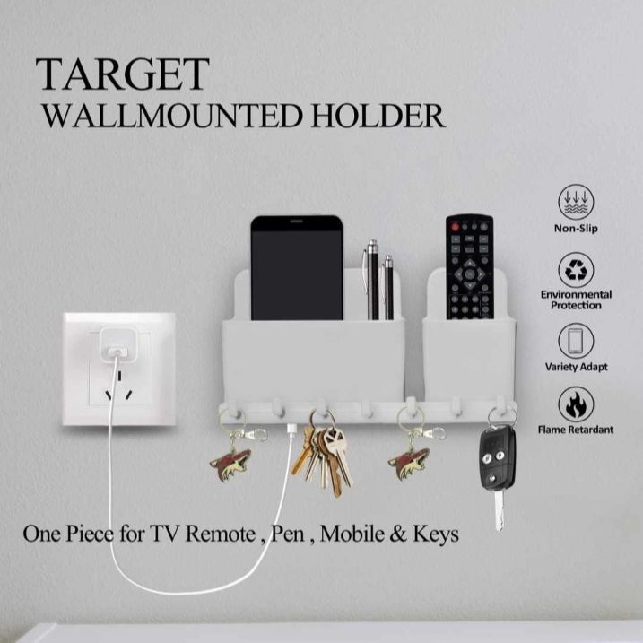 Multipurpose Wall Mounted HolderRemote Control StandMobile HolderKey