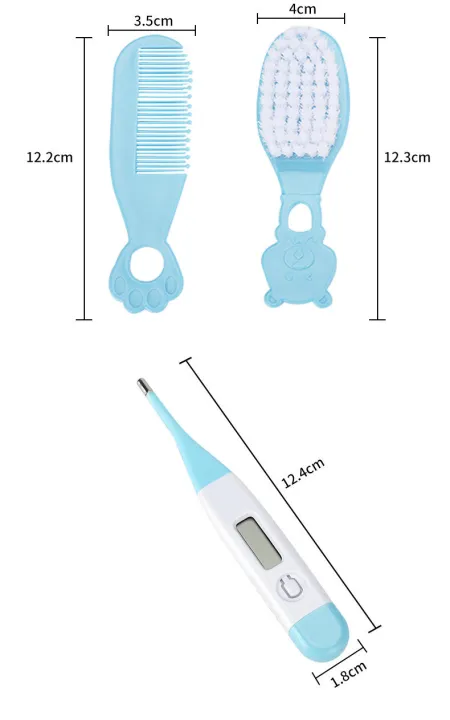 8Pcs%20Multi-Piece%20Baby%20Care%20Kit%20Newborn%20Hair%20Nail%20Thermometer%20Beauty%20Brush%20Kit%20Scissors%20Comb%20Teether%20Function%20Child%20Toiletry%20Kit%20Baby%20-%20Image%203