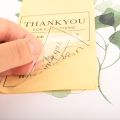 100 Packs Thank You Drink Bottle Sticker Transparent Self-Adhesive Baking Sticker Label. 