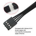 PC Fan Power Cable PVC Insulation 1 to 2 4 Pin PC Fan Power Cable. 