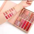 03 Piece set  waterproof long lasting lip gloss cosmetics liquid lipstick high cleaning. 