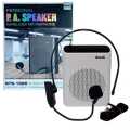 PA Speaker Digital Wireless Voice Amplifier with Wireless Headband Microphone, FM Radio, USB & TF Card Support. 