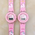 Girls Kids Children Cartoon Unicorn Collection Digital Electronic Flash Glow Up Light Colourful Birthday Party Gifts Watches. 