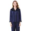 Code Blue Silk Night Suit For Women Silk Night Dress For Girls - Silky Satan Womens Pajama Sets Button Down Sleepwear Loungewear - Night Dress Nighty with Shirt and Trouser. 