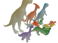 11Pcs Dino Valley Toys Set  for kids, Dinosaur World, Jurassic world, Glow in dark, (Different Size). 