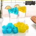 Reusable Ice Cubes Colorful Chilling Squares Stones Filled With Pure Water. 