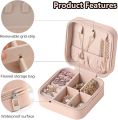 Mini Jewelry Travel Case,Small Travel Jewelry Organizer, Portable Jewelry Box Travel Mini Storage Organizer Portable Display Storage Box For Rings Earrings Necklaces Gifts. 