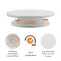 PACK OF 5 Cakeware 1 Pcs 11 inch High quality Rotating Cake Turntable, 3 Pcs Cake Creem icing Scraper Set,1 Pcs Stainless Steel Cake Utensils Spatula. 