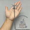 Toy model handicrafts ancient Chinese generals gold 22 cm piercing heaven halberd Wolong's demise Lu Bu game peripherals Buried Buzie. 