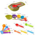 Pack of 10 Baking Tool Measuring Cup Measuring Spoon Set. 