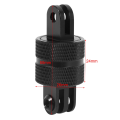 2X 360 Degree Rotating Swivel Pivot Arm Mount Adapter for Hero 3 3+ 4 Camera Black. 
