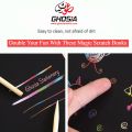 Multicolor Magic Book Rainbow Magic Doodle Scratch Art Activity Notebooks Or Note Pad with Bamboo Pen Kids Arts and Craft Gifts. 