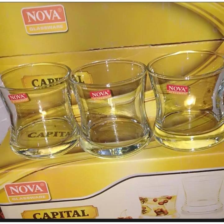 NOVA GLASS WARE PACK PF 6 PCS 300 ML GLASS