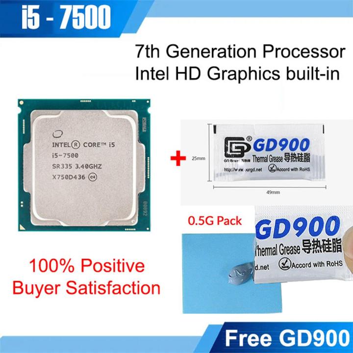 Intel i5-7500 7th Generation Quad-Core Processor 3.4 GHz LGA 1151