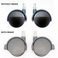 wheel casters for chairs, trolleys, and furniture with brake. 
