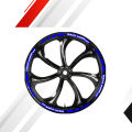 16Pcs 17"18" 15"19"Strips Motorcycle Wheel Tire Stickers Car Reflective Rim Tape Motorbike Bicycle Auto Wheel Exterior Decals. 