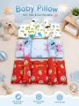 Soft Memory Foam Baby Pillow – Adjustable Head Shaping Cushion  Flat Head Prevention, Anti-Roll, Neck & Spine Support  Newborn Sleeping Positioner for Crib, Cot, Bed, Bassinet, Stroller & Car Seat – Breathable & Portable, Baby Safety Pillow. 