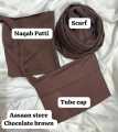 Chiffon Georgette Hijab Scarf Plus Niqab Patti Plus Cap stoller for girls and women Easy to wear Plain Chiffon Georgette Hijab Stoller Scarf-  Dupattas. 
