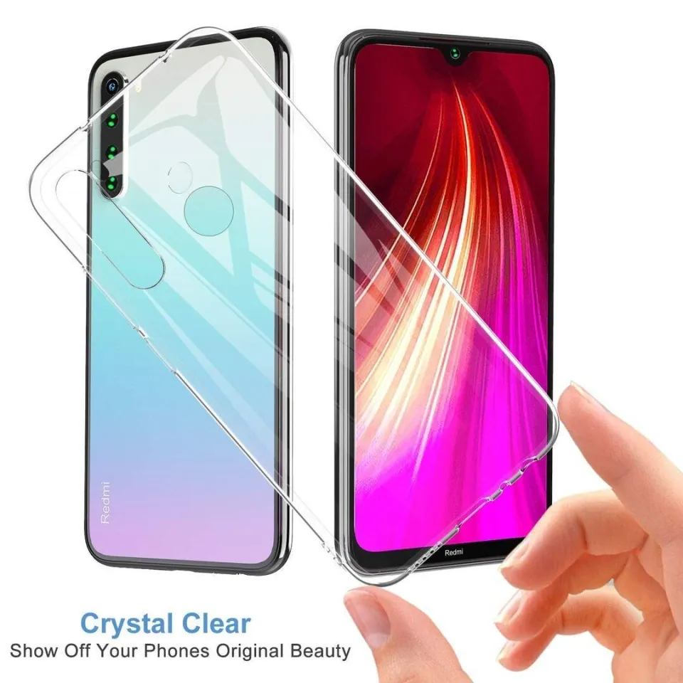 Pazpnoy Handyhülle Für Xiaomi Redmi Note 8 Pro - Transparent Mit Blumenmuster, Weiches Silikon