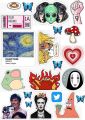 Funny Meme Stickers A5 Uncut , Mobile laptop , hilarious  Cat sponge bob , humor, witty, edgy. 