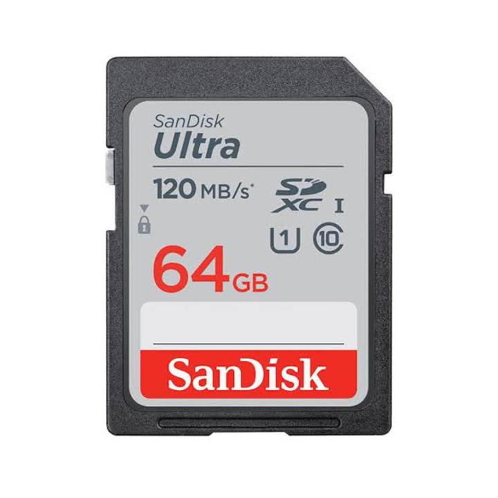 SanDisk Ultra 64GB 120MB/s SD Card Class10 / SDXC / UHS-I / Memory Card