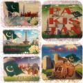 Fridge Magnets Pakistani Monuments . Pakistani souvenirs ( set of 5  ). 