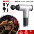 Deep Tissue Massager Rechargeable Relaxation Machine for Muscle For Pain Relief, Handheld Body Massager For Unisex - Black. 