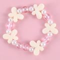 Pink Flower Bow Bracelet For Children Friendship Bracelets For Girls Cute Acrylic Fashion Jewelry Accessories 2022 Charms Gift. 