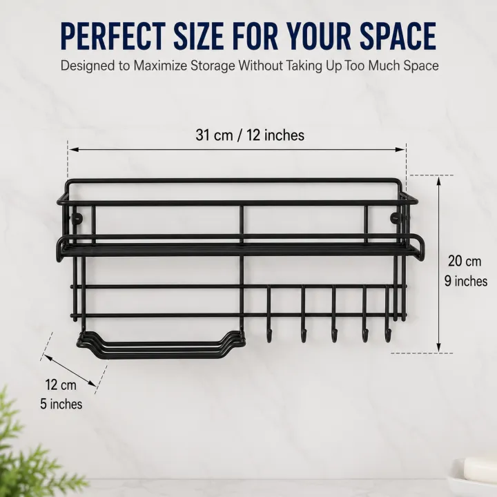 Bathroom%20Storage%20Shelf%20With%20hooks%20and%20Soap%20Dish%20Easy%20Mount%20Shower%20Shampoo%20Rack%20Holder%20washroom%20Basket%20No%20Drilling,%20Design%20for%20Bathroom%20Bedroom%20Living%20Room%20and%20Kitchen%20Organizer%20shelf%20-%20Image%204