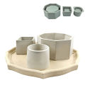 Flower Pot Silicone Mold DIY Large Concrete Cement Pot Mold Square Epoxy Resin Molds Holder Crystal Epoxy Clay Mould Sunlight Super Store. 