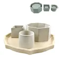 Flower Pot Silicone Mold DIY Large Concrete Cement Pot Mold Square Epoxy Resin Molds Holder Crystal Epoxy Clay Mould Sunlight Super Store. 