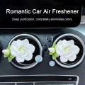 Car Aromatherapy Diffuser Refresh Drive with Gardenia Car Air Freshener Aromatherapy Essential Oil for Relaxation less Than Car Diffuser for Mood Enhancement. 