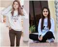 HOUSE OF ACE GARMENTS Pack of 2    White  Power and White I Hate Mornings Printed Sweatshirts For Women  s. 