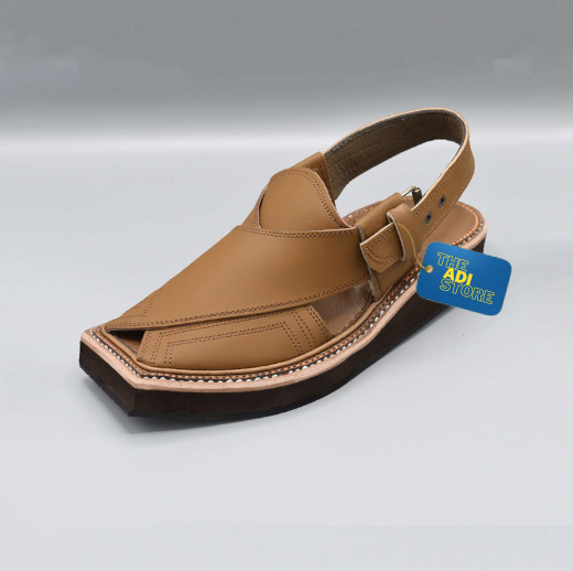 Kaptaan Chappal | Peshawari Chappal Kheri for Men | Camel Color| The Adi Store