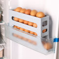4 Layers Automatic Rolling Egg Holder Rack Kitchen Refrigerator Egg Dispenser Fridge Egg Storage Box Kitchen Storage Container 1Pcs. 