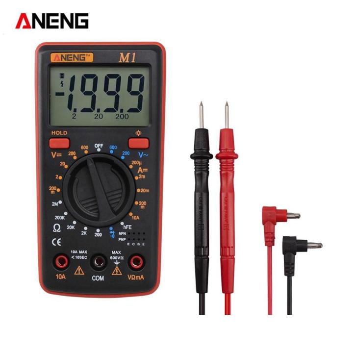ANENG M1 Digital Tools DIY Multimeters AC/DC Diode Tester Meter Handheld + Test Leads