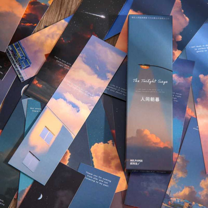 RHS Online 30PCS Warm Series Paper Card Bookmarks for Books Holder Share Book Markers Tab Decoration Bookmark