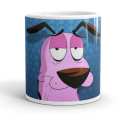 Courage the Cowardly Dog Design Printed Coffee Mug Customized Print Personalized Ceramic High Quality Material Cups by Favourite Plus. 